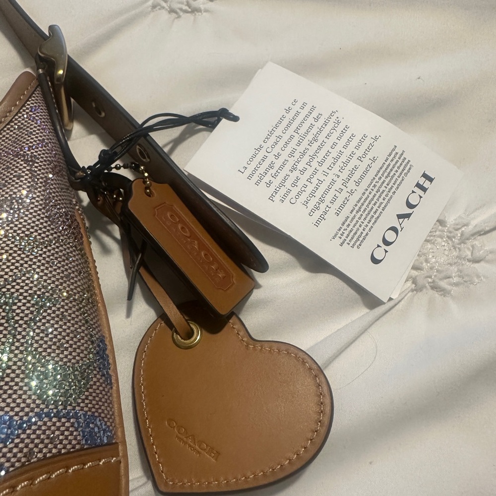 Coach original Hamptons hobo in Crystal signature Jacquard - Picture 5 of 7